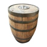 Oak whiskey barrel