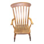 19th. C. ash and elm armchair