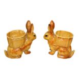 Pair of ceramic egg cups