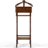 Mahogany vallet stand.