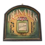 Cream Teas Sold Here advertising board
