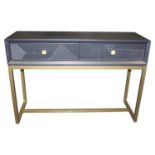 Orlando Black Gloss painted finish console table