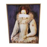 Framed Queen Elizabeth print