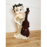 Large resin model of Betty Boop.