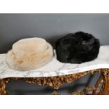 Two Ladies' fur hats.