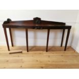 Irish Regency mahogany bow fronted serving table