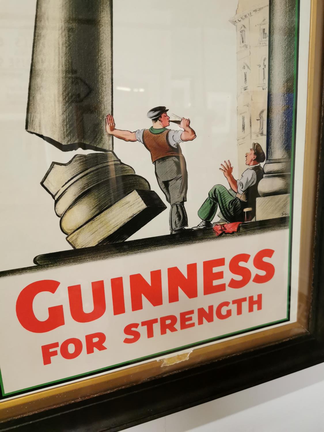 Guinness For Strength framed advertising print. - Image 3 of 3