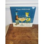 I Love A Babycham celluloid advertising showcard