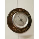 Guinness advertising barometer.