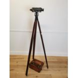 Early 20th C. theodolite with original case.