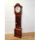 William IV mahogany grandfather clock.