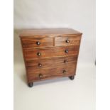 19th.C. mahogany chest