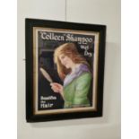 Framed Colleen Shampoo McClintons Soap advertising print