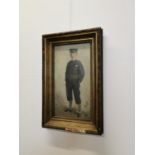 Gilt framed watercolour of Sailor.