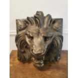 Moulded plaster model of a Lion's head