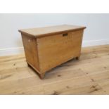 19th. C. stripped pine blanket box