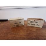 Two collection boxes - Help The Pre Truce IRA