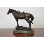 Bronze model of a horse