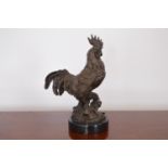 Bronze model of a Rooster