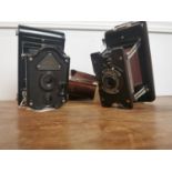 Two Art Deco Bakelite cameras