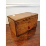 19th C. pine jewellery box