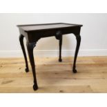 Irish mahogany silver table