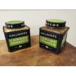 Two early 20th C. Gallahers Condor tobacco advertising tins .