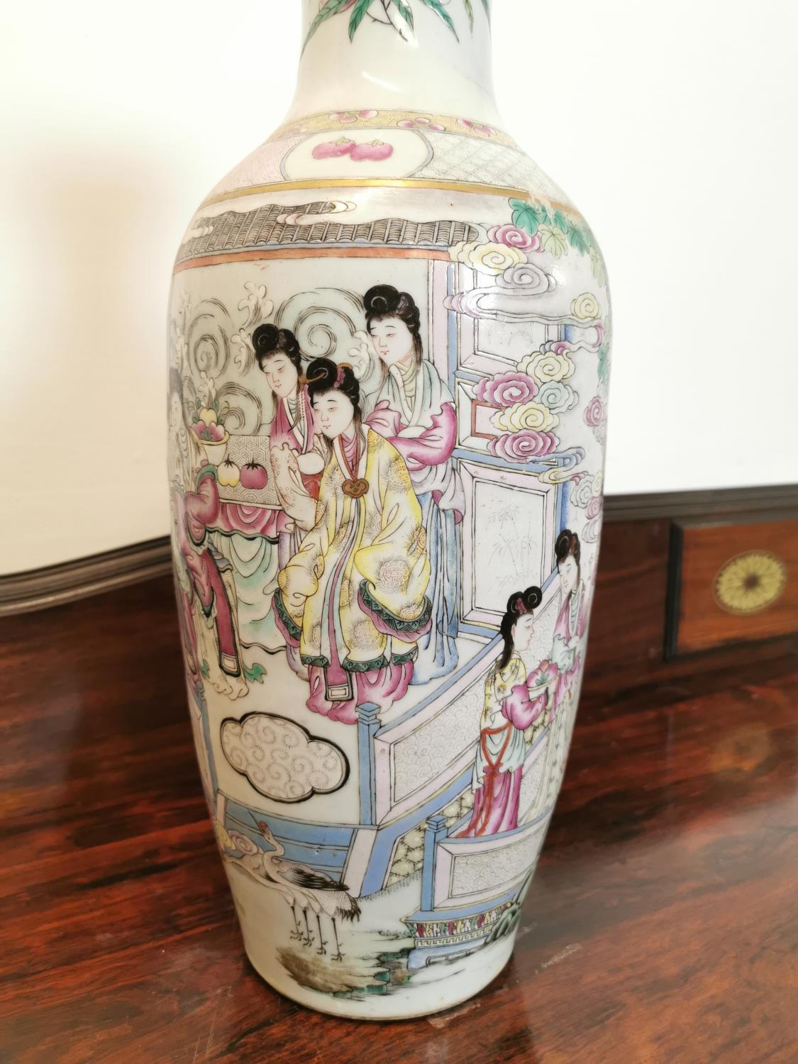 19th C. Oriental ceramic vase. - Bild 3 aus 9