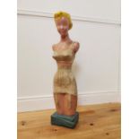 Rare Liane plaster shop advertising figurine