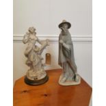 Two ceramic figures.