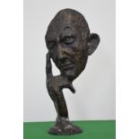 Bronze sculpture of Thinking man