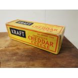 Early 20th C. Kraft Cheddar Cheese advertising box.