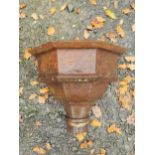 19th. C. cast iron hopper head