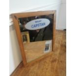 Will's Capstan Navy Cut pictorial advertising mirror