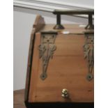 19th. C. mahogany brass bound coal box