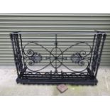 Decorative 19th. C. wrought iron balcony railing