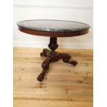 19th. C. mahogany centre table