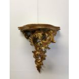 Decorative giltwood wall bracket