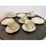 Ceramic Belleek tea service.