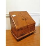 19th C. walnut writing box.