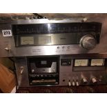 VINTAGE TOSHIBA TAPE PLAYER AND STEREO TUNER