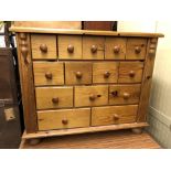 PINE FOURTEEN DRAWER CHEST