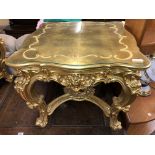 PAIR OF GILDED BAROQUE STYLE LAMP TABLES