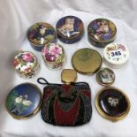 ADDERLEY AND ELLIOTT CAT RELATED TRINKET BOXES, OTHERS,