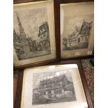 THREE BYGONE PRINTS OF OLD COVENTRY
