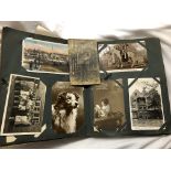 LATE VICTORIAN/EDWARDIAN PICTURE POSTCARD ALBUM