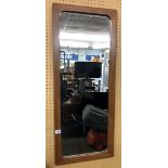 TEAK FRAMED OBLONG MIRROR