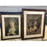 TWO PRINTS OF 19TH CENTURY FEMALES F/G