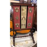 VICTORIAN MAHOGANY FIRE SCREEN