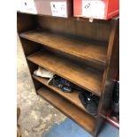 OAK OPEN BOOKCASE